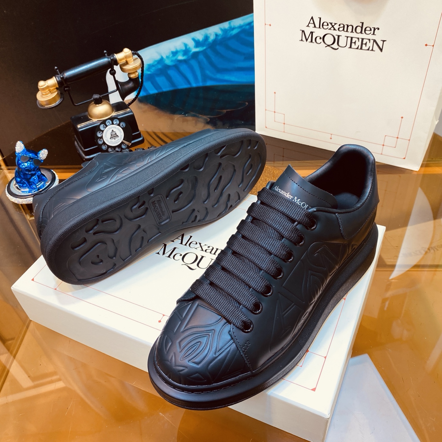 McQueen Chunky Sneakers Black