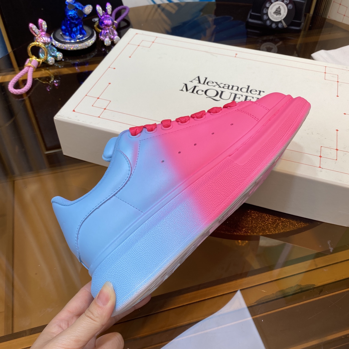 McQueen Sneaker Pink Blue
