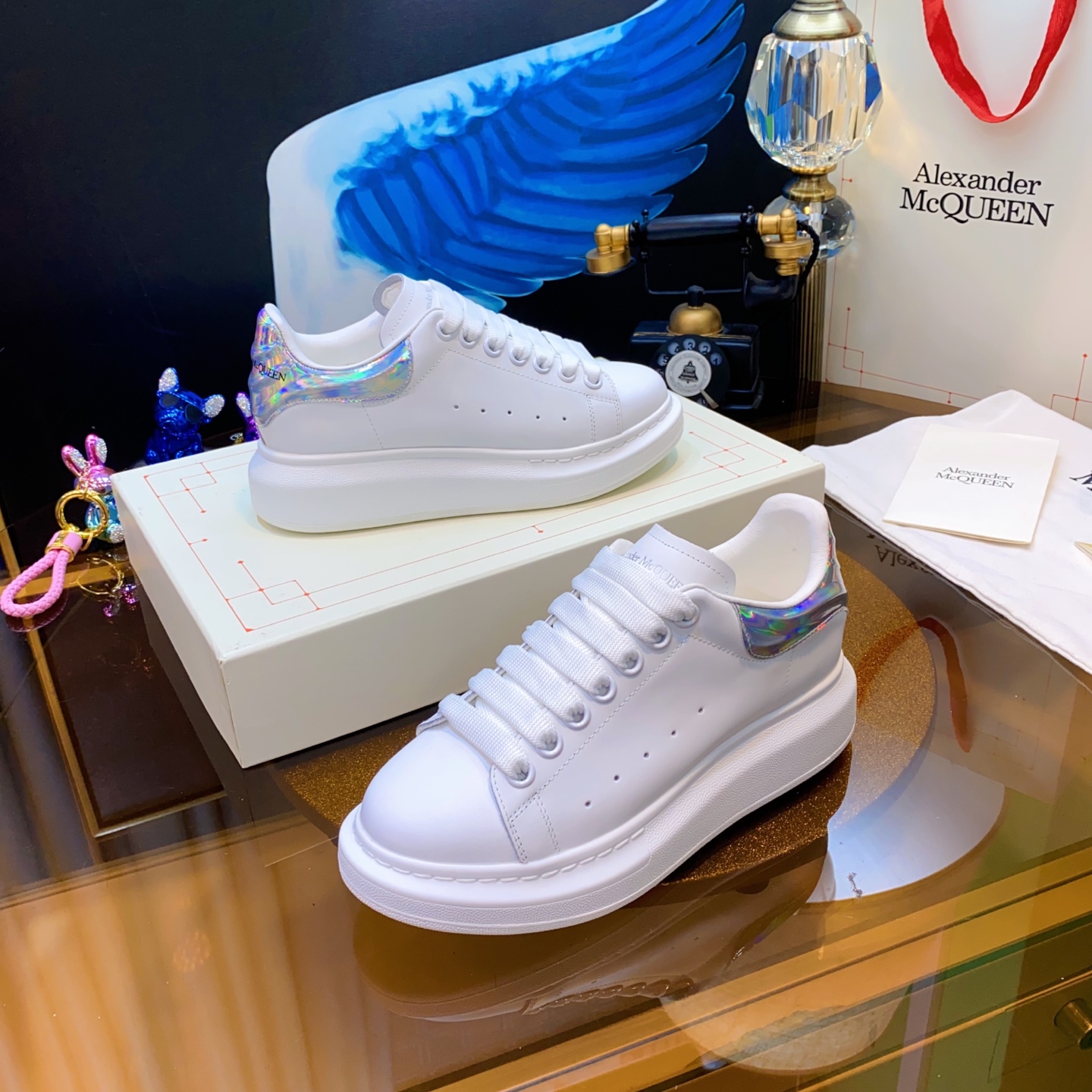 McQueen Holo Sneaker White