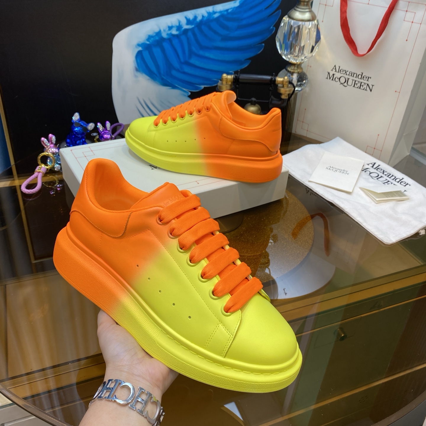 McQueen Sneakers Orange Yellow