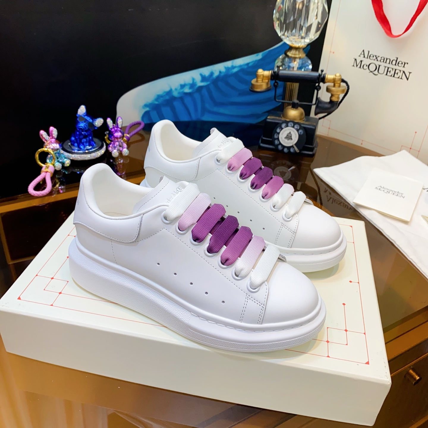McQueen Platform Sneaker White