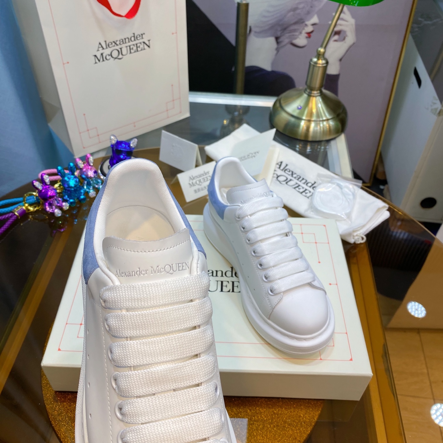 McQueen Sneaker White Blue