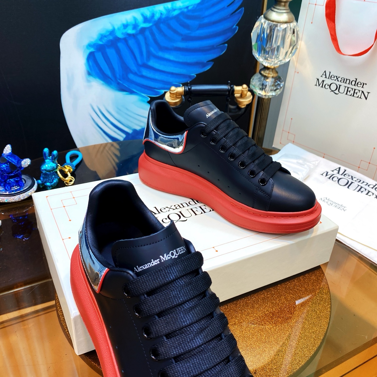 McQueen Sneaker Black Red