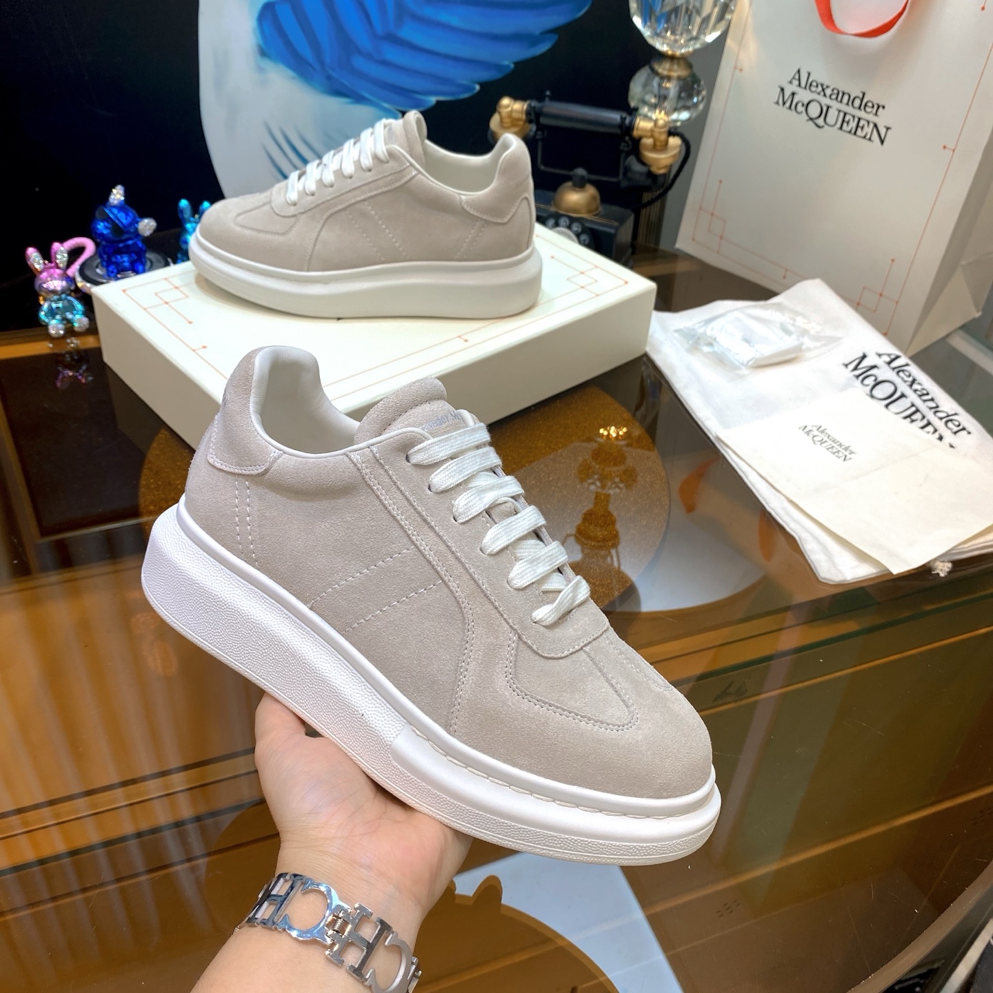 Alexander McQueen Suede Beige