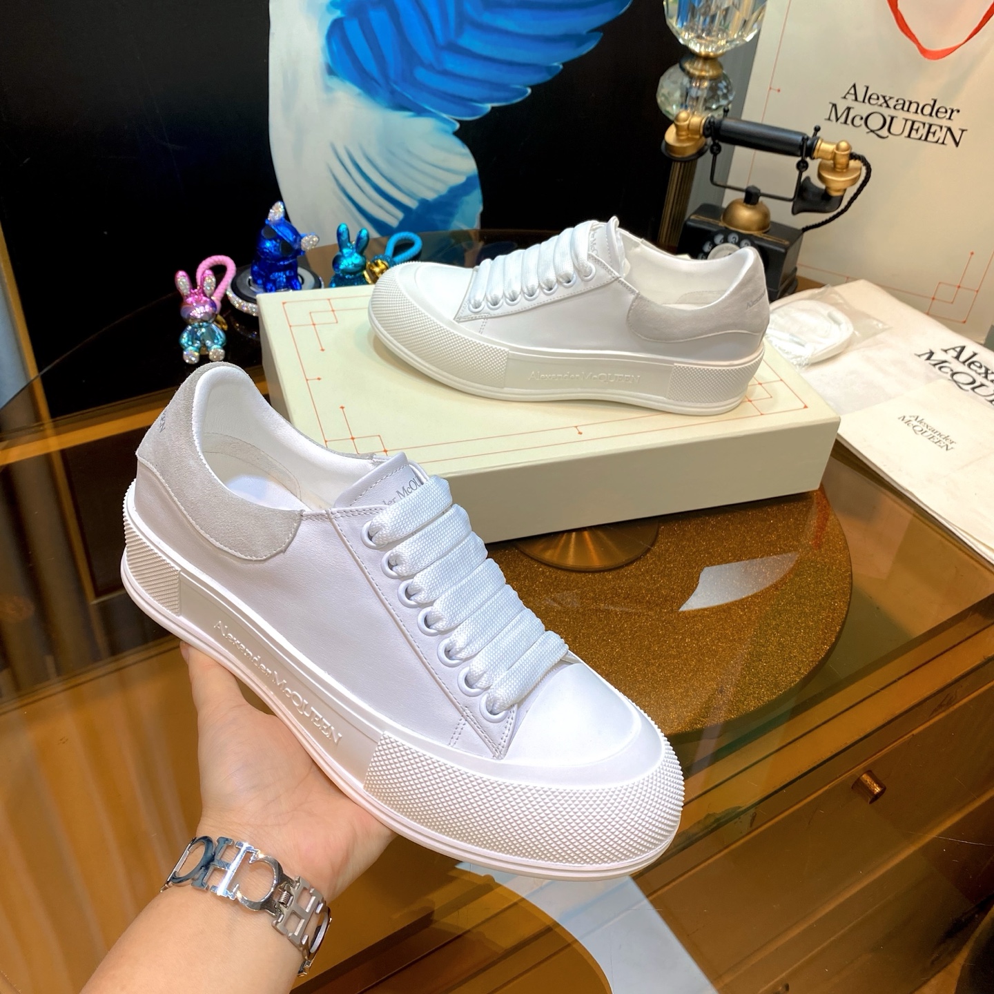 McQueen Low Sneakers White