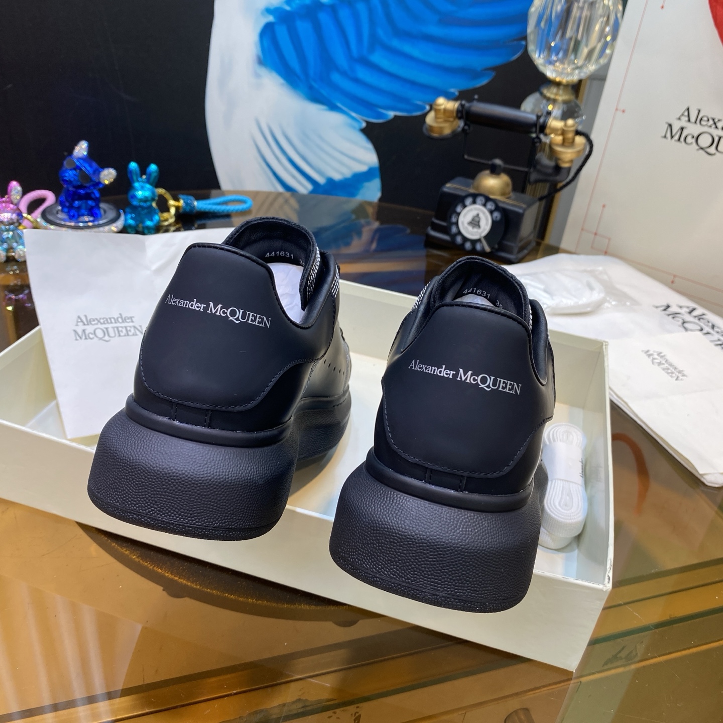 McQueen Oversized Sneaker Black