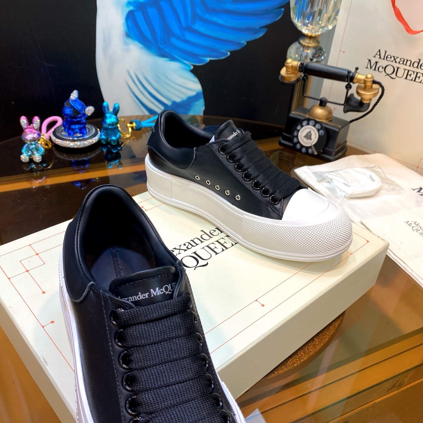 McQueen Air Sole Sneaker Black