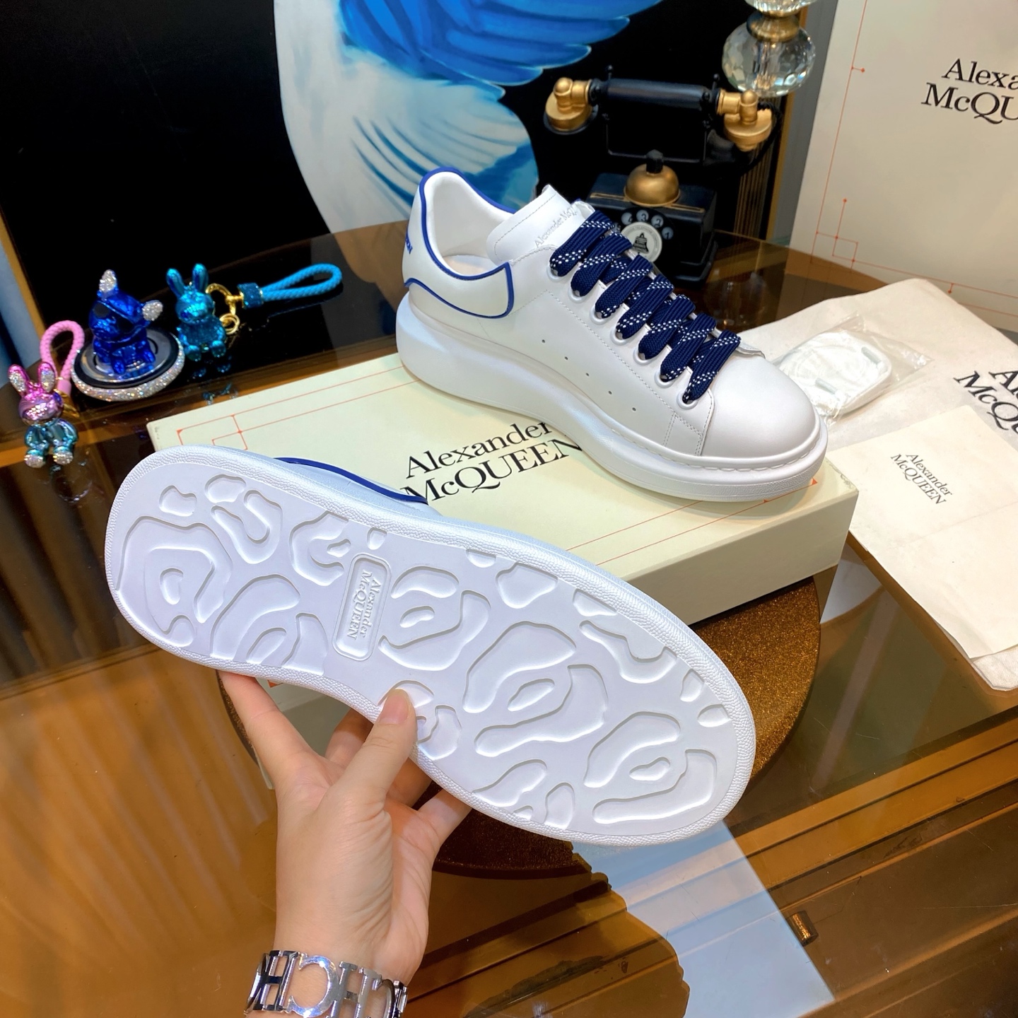 McQueen Sneakers White/Navy