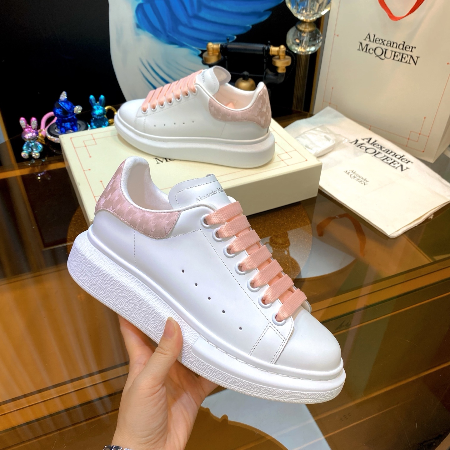 McQueen Sneaker White Pink