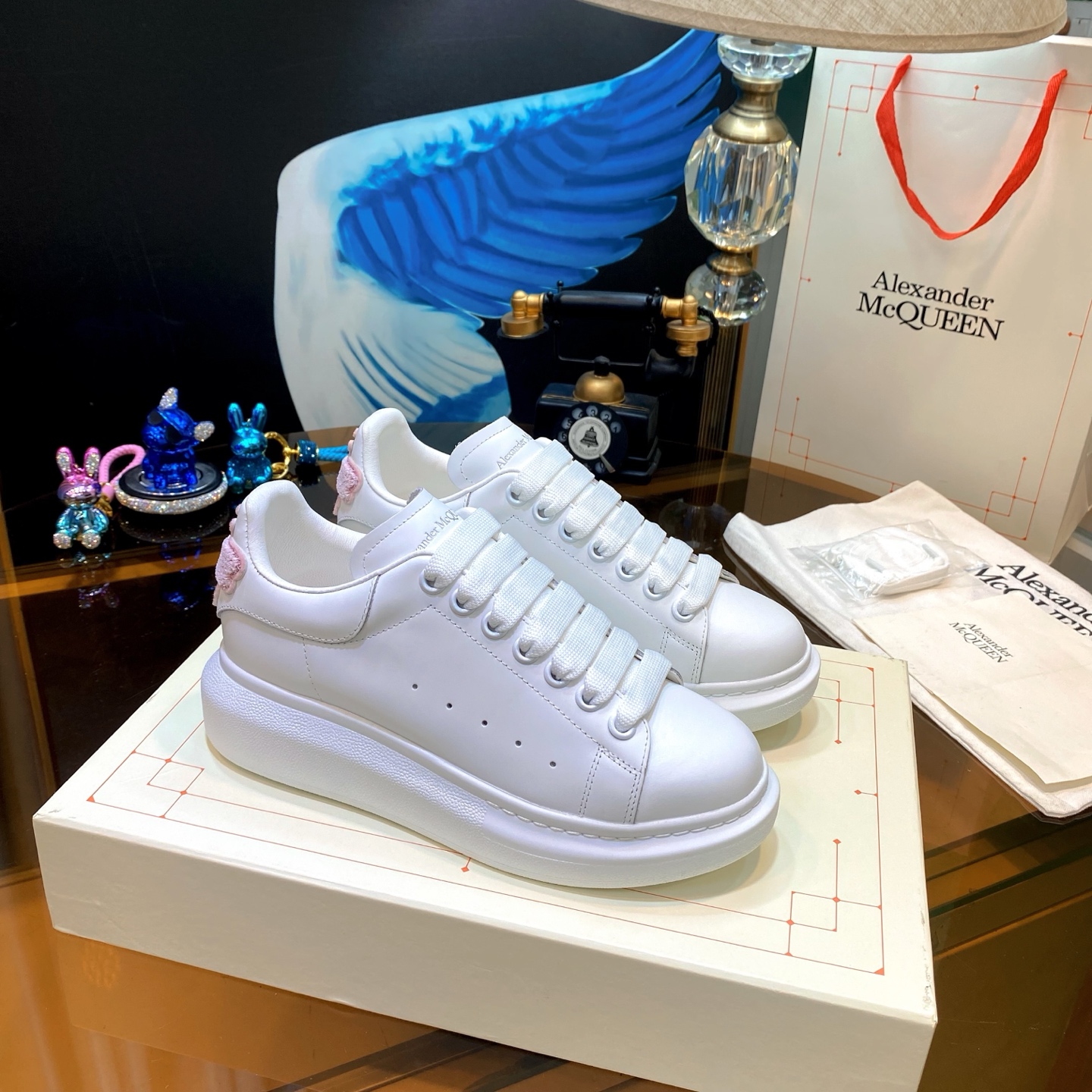 Alexander McQueen Bee White