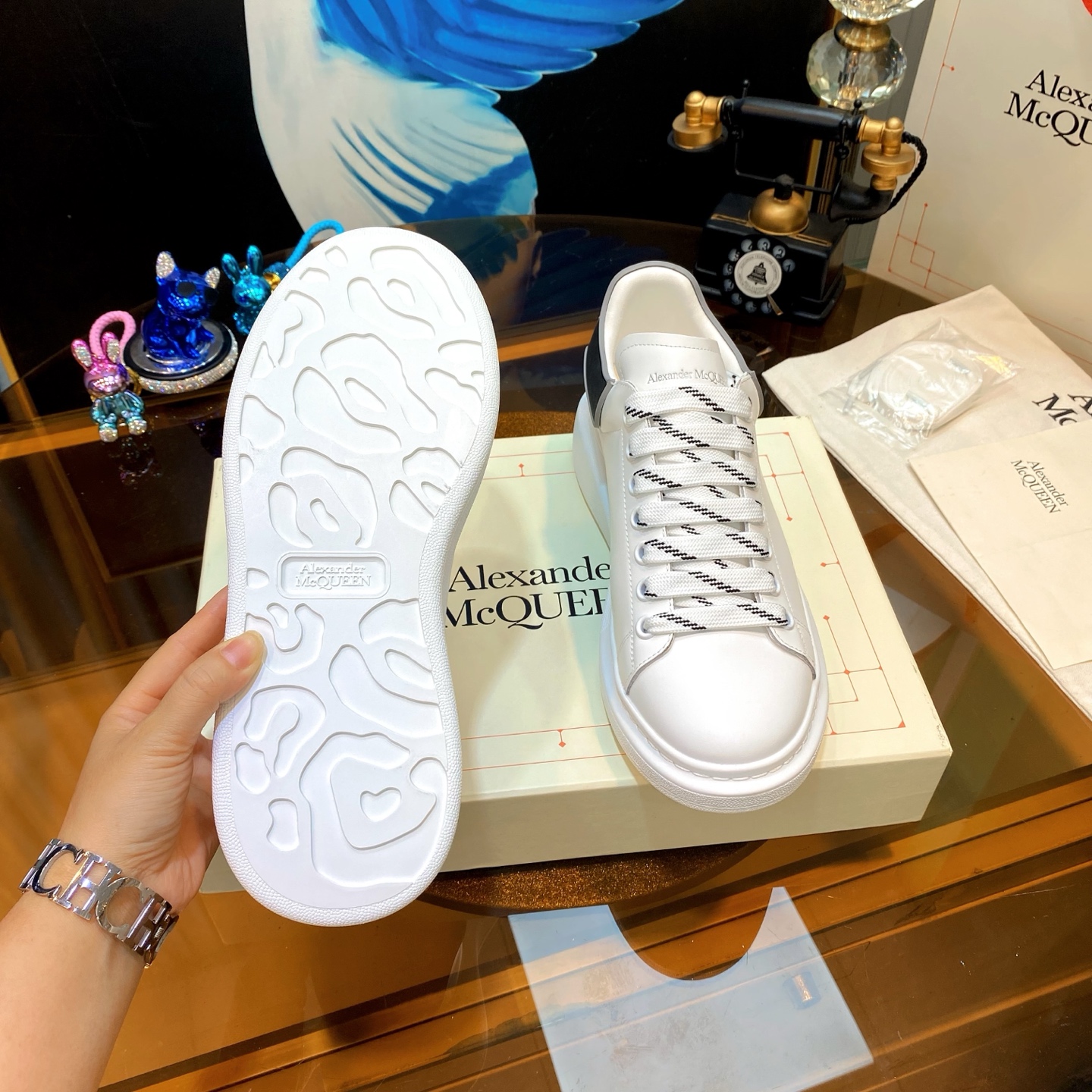 McQueen Platform Shoes White