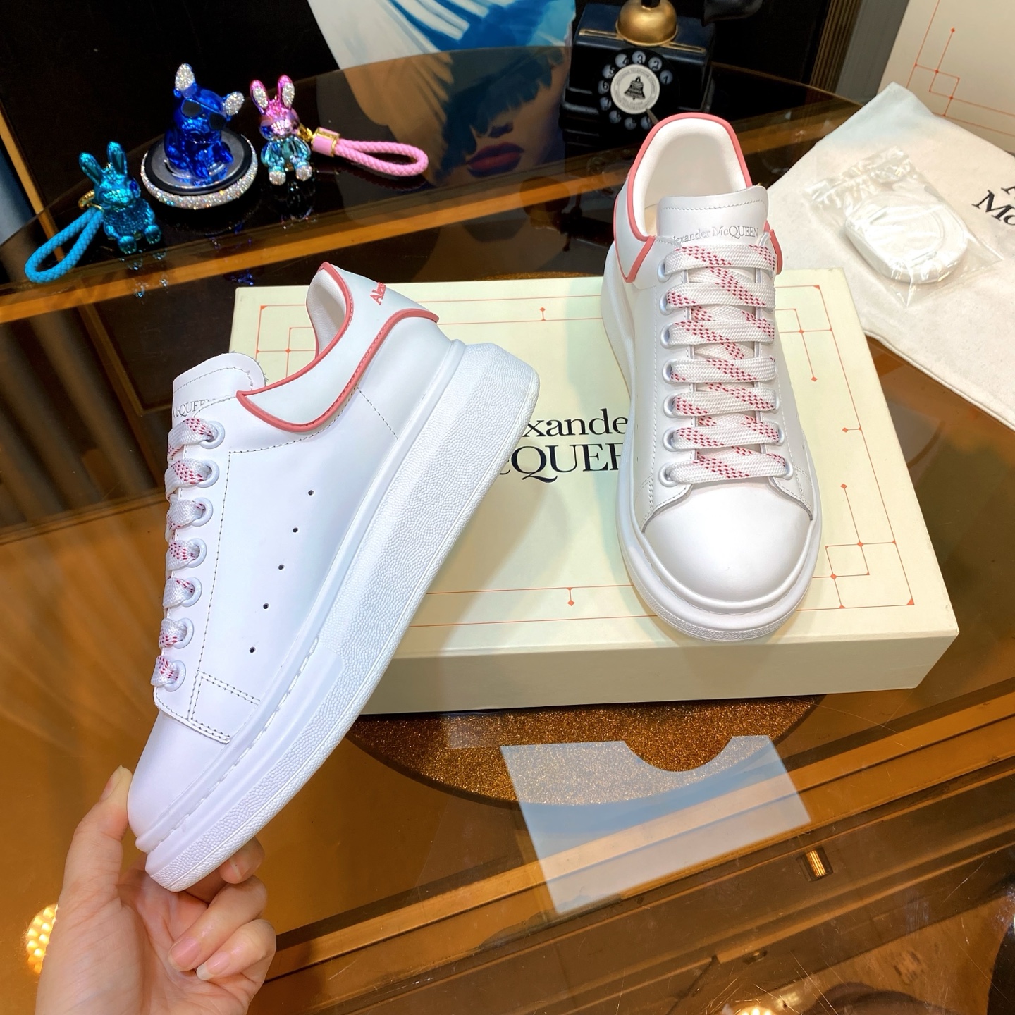 McQueen Platform Shoes White