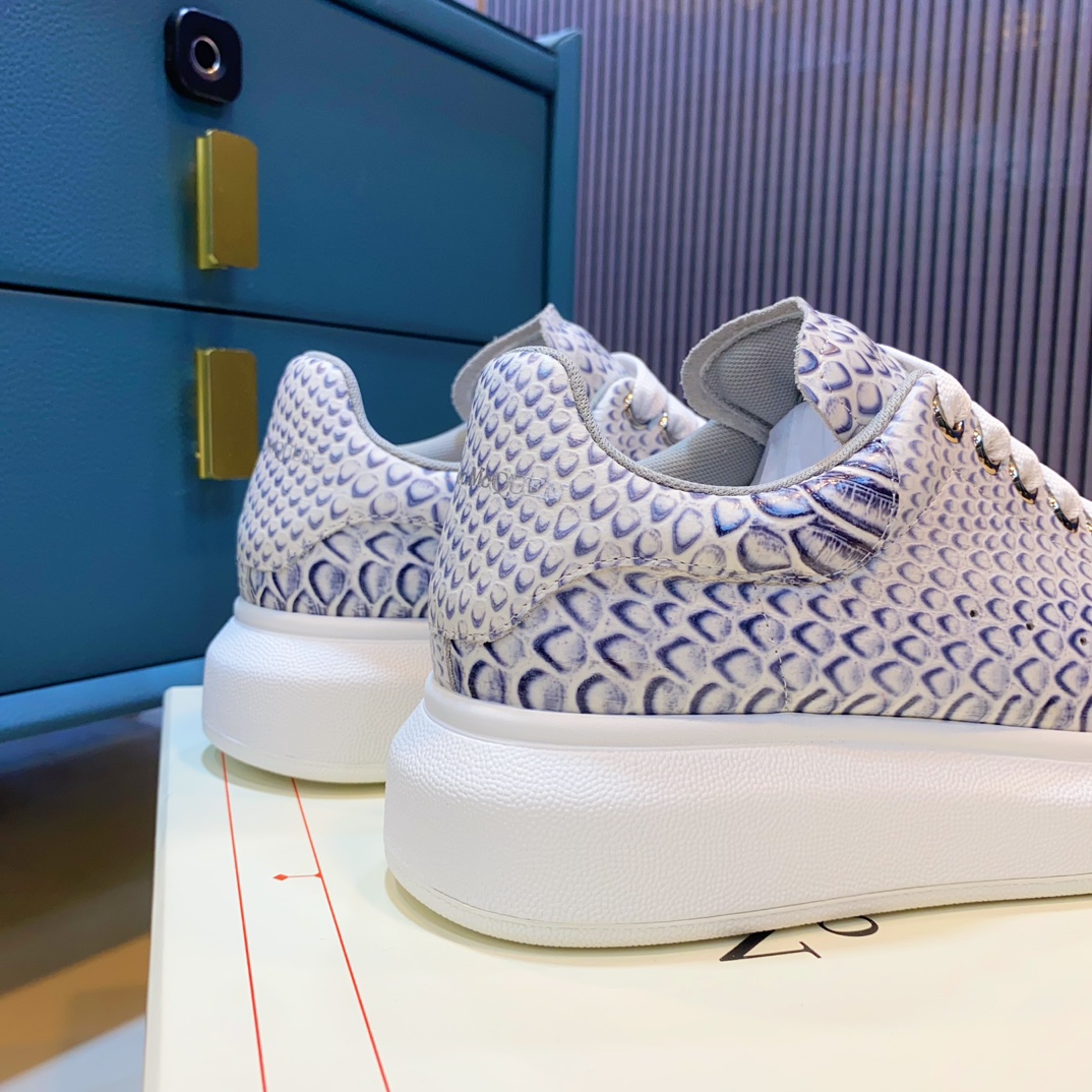 McQueen Embossed Sneakers Blue