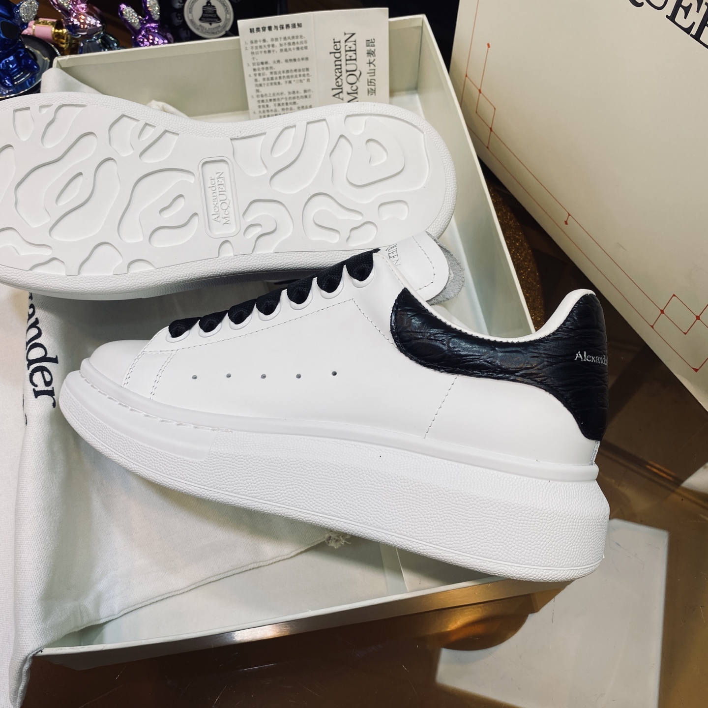 McQueen Sneakers White Black