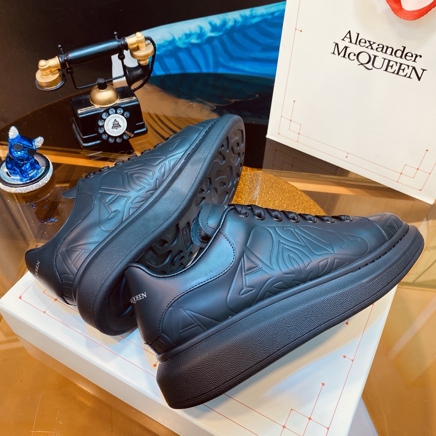 McQueen Chunky Sneakers Black