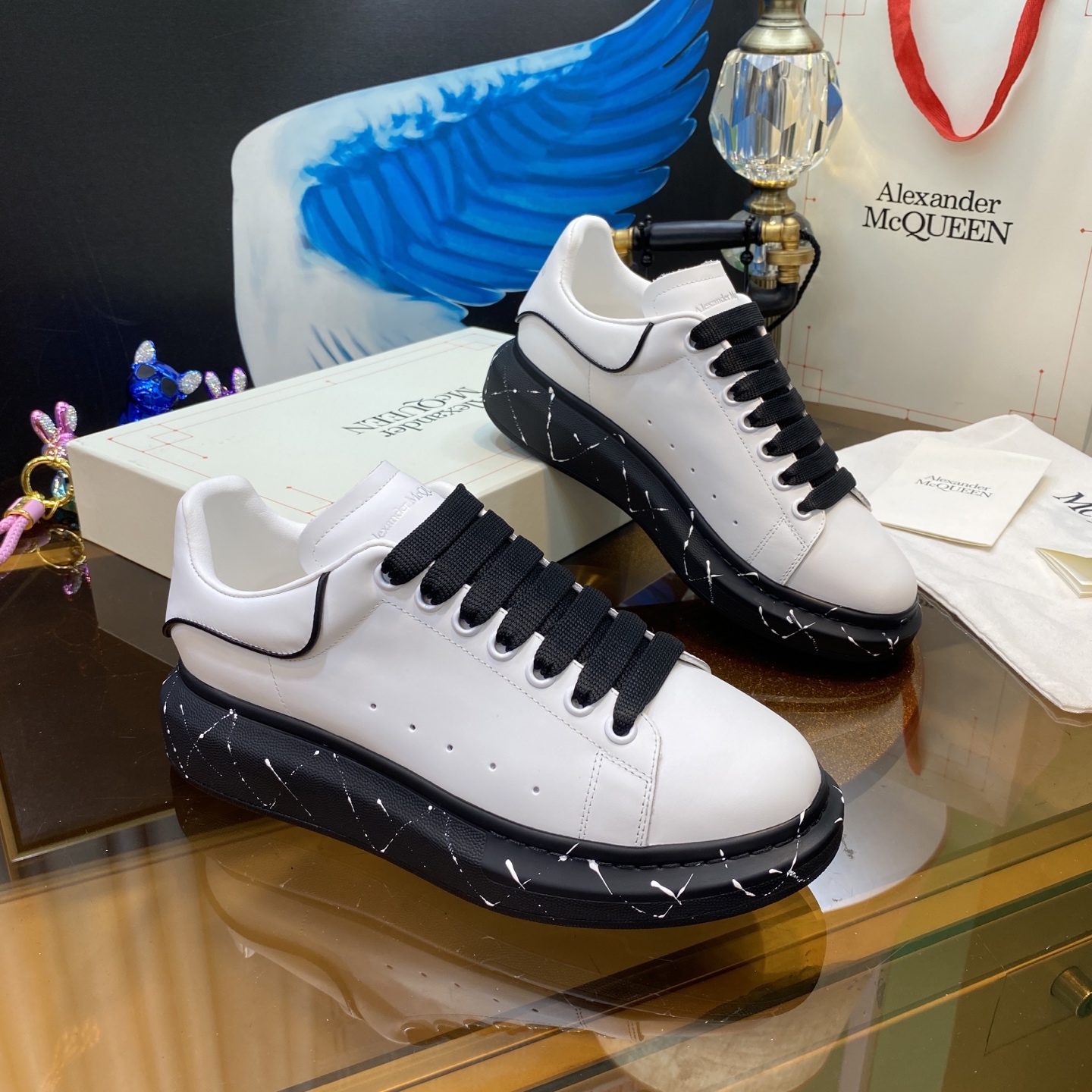 McQueen Shoes White Black