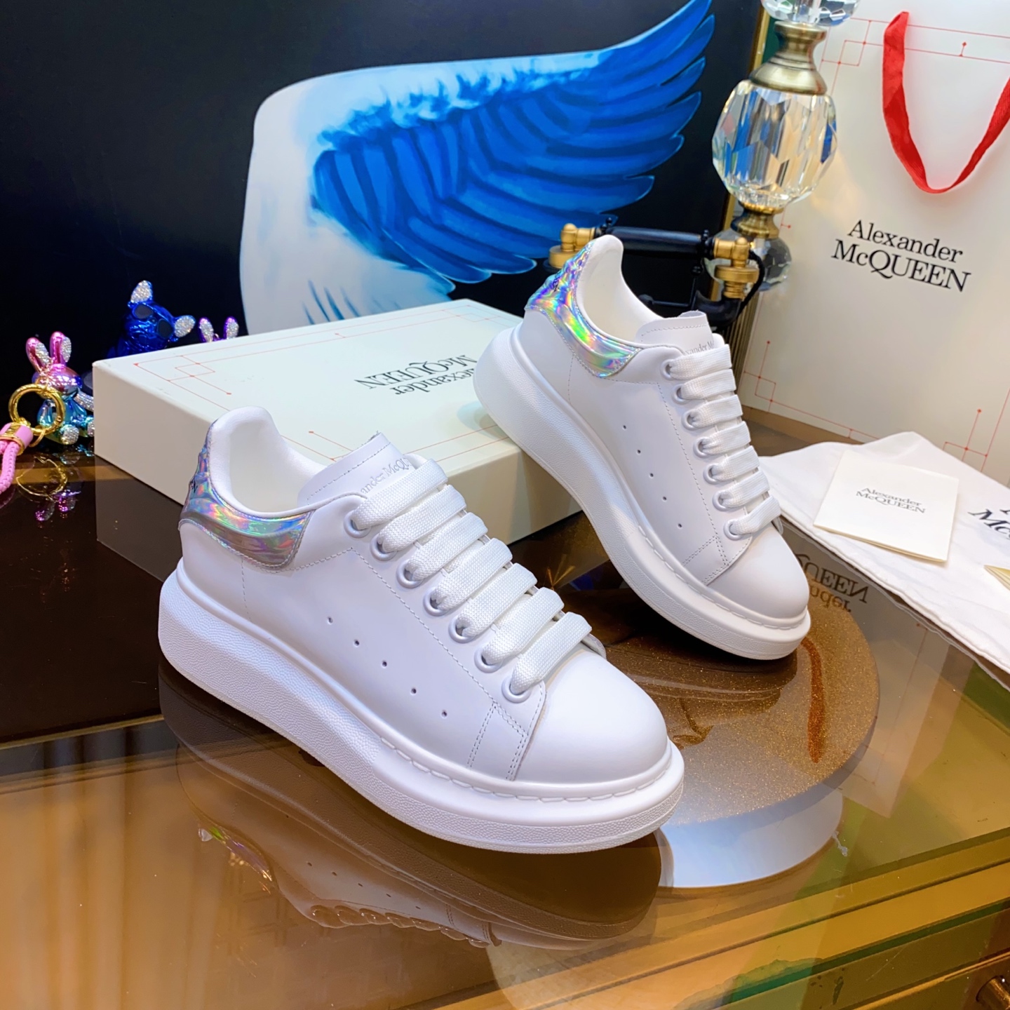 McQueen Holo Sneaker White