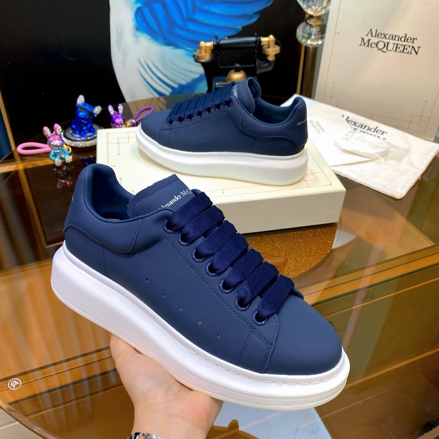 McQueen Platform Sneaker Navy