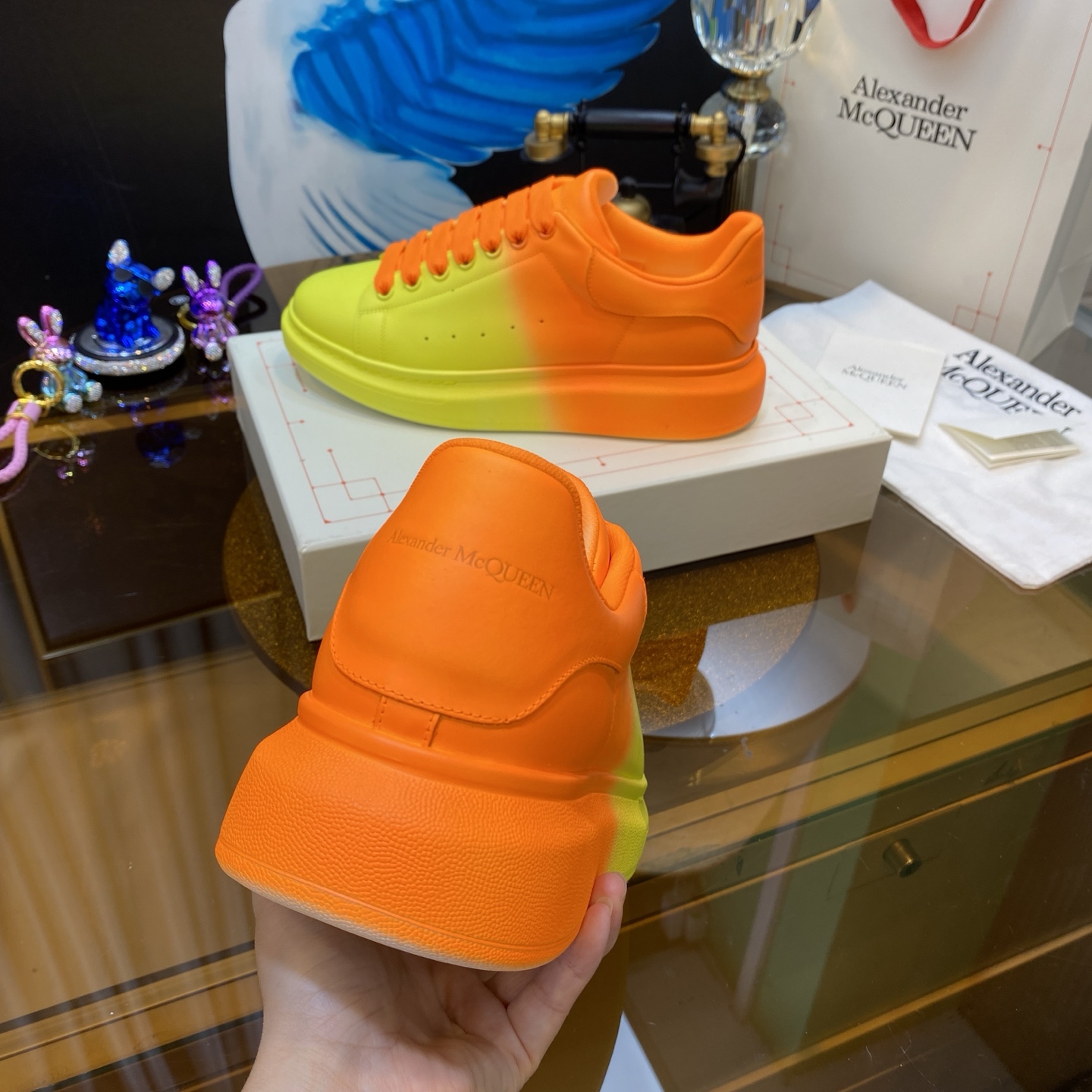 McQueen Sneakers Orange Yellow