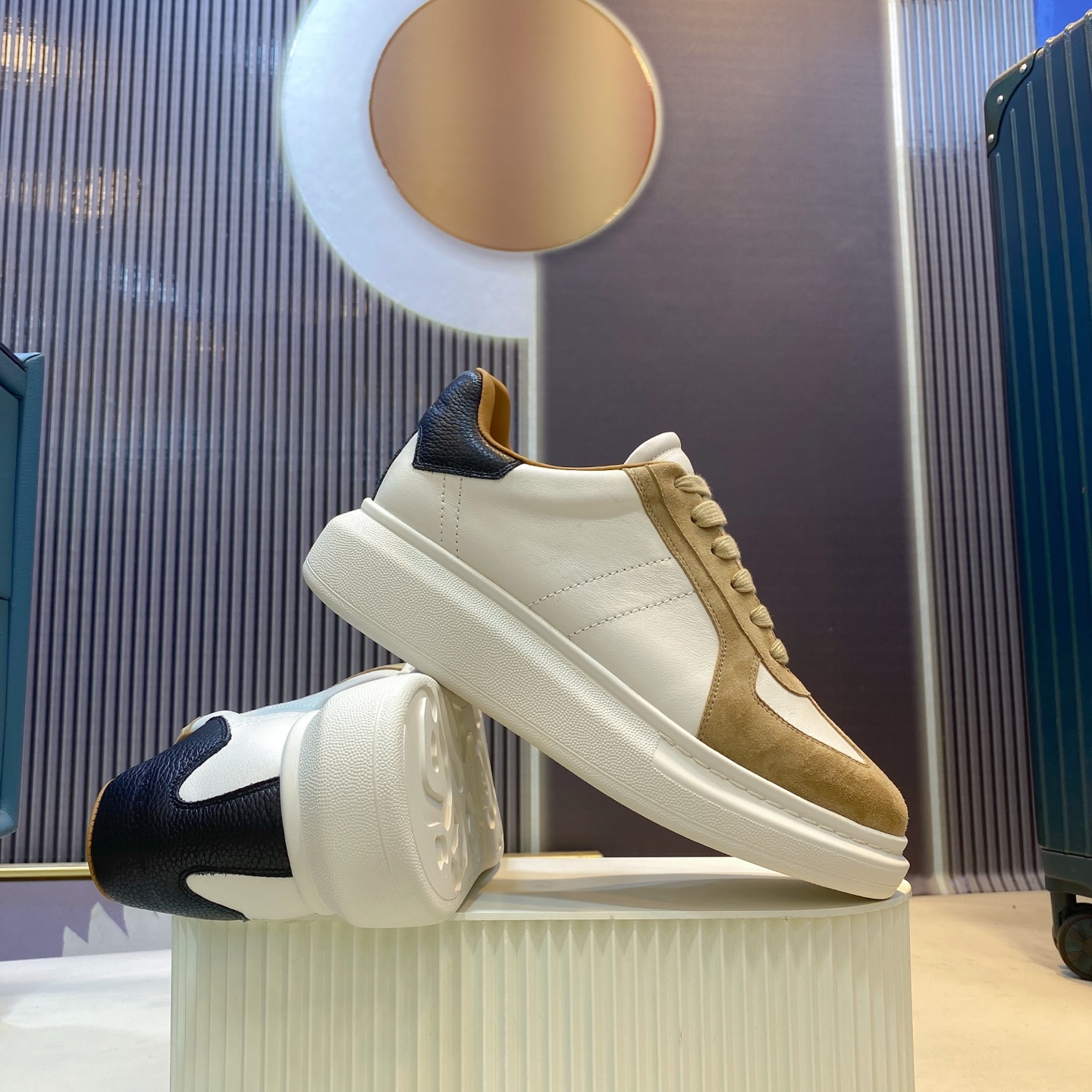 McQueen Oversized Sneaker Tan