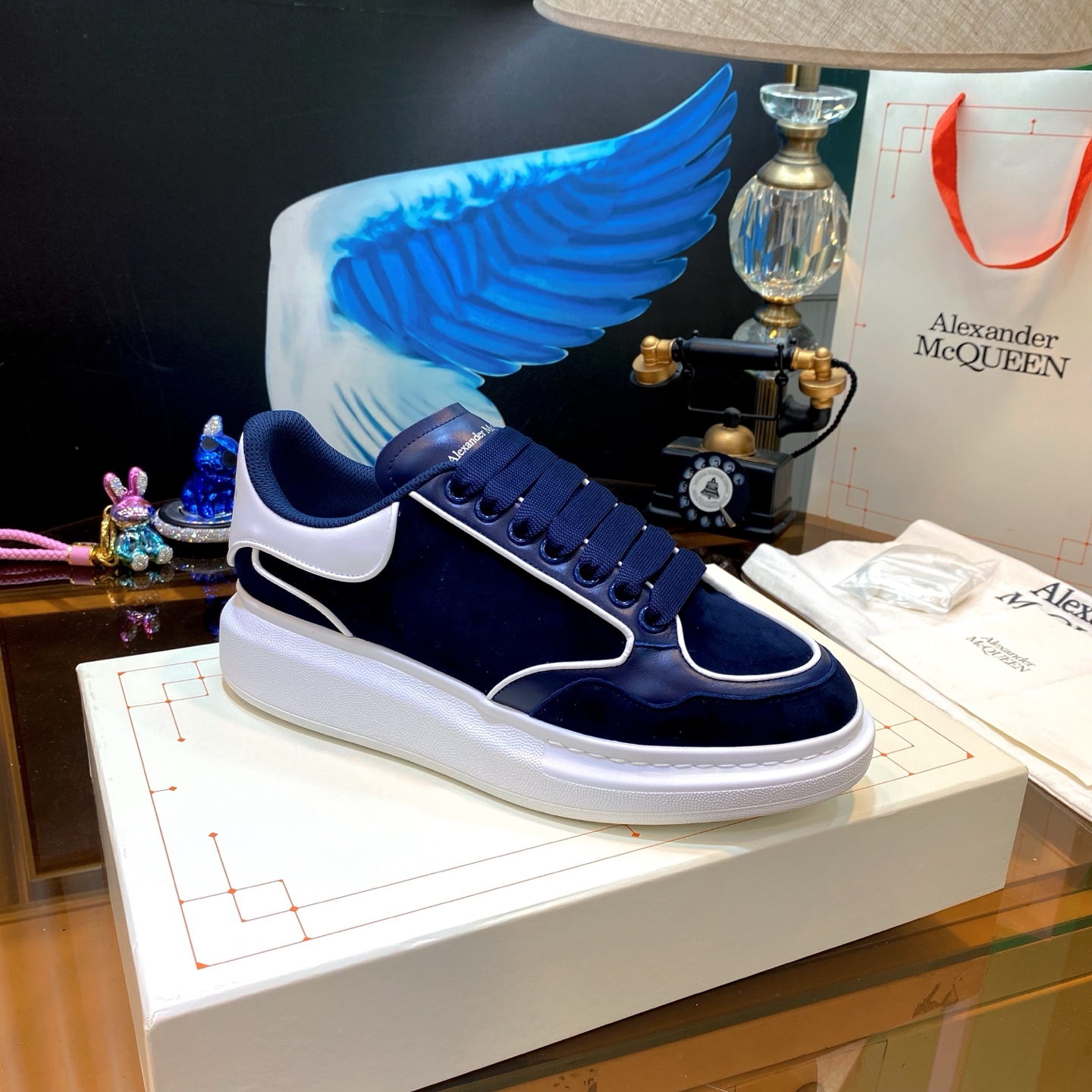 Alexander McQueen Navy Shoes