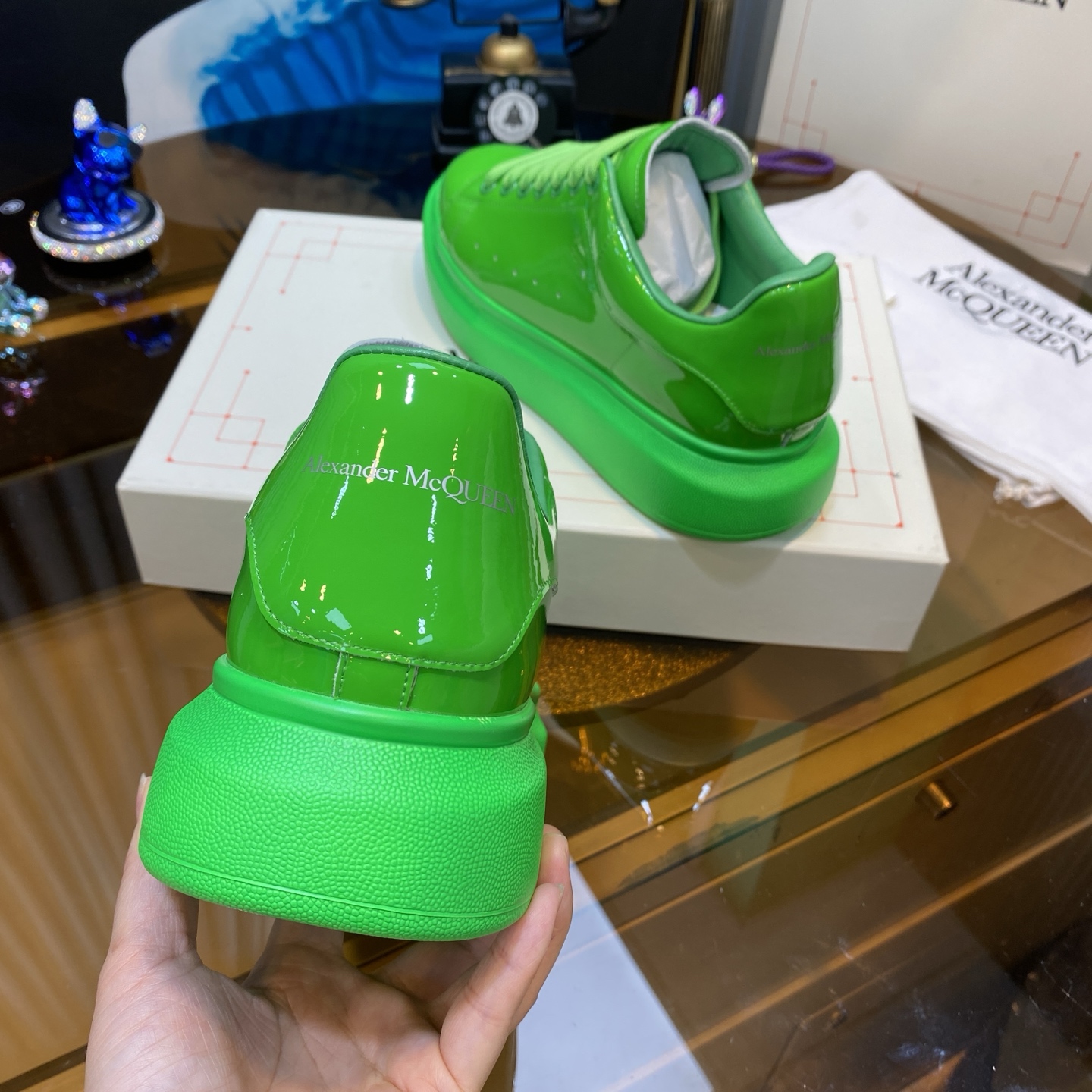 McQueen Platform Sneaker Green