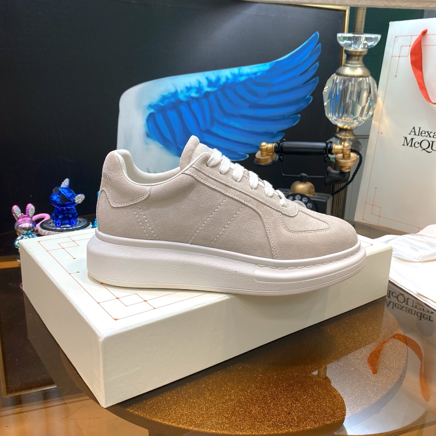 Alexander McQueen Suede Beige