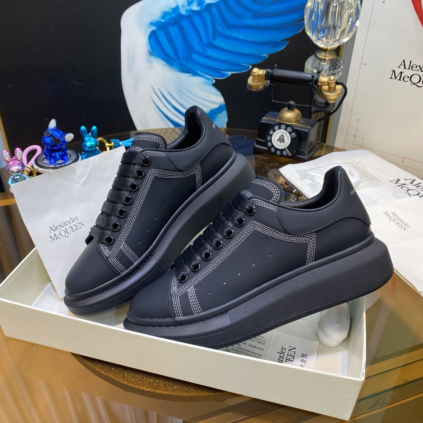 McQueen Oversized Sneaker Black