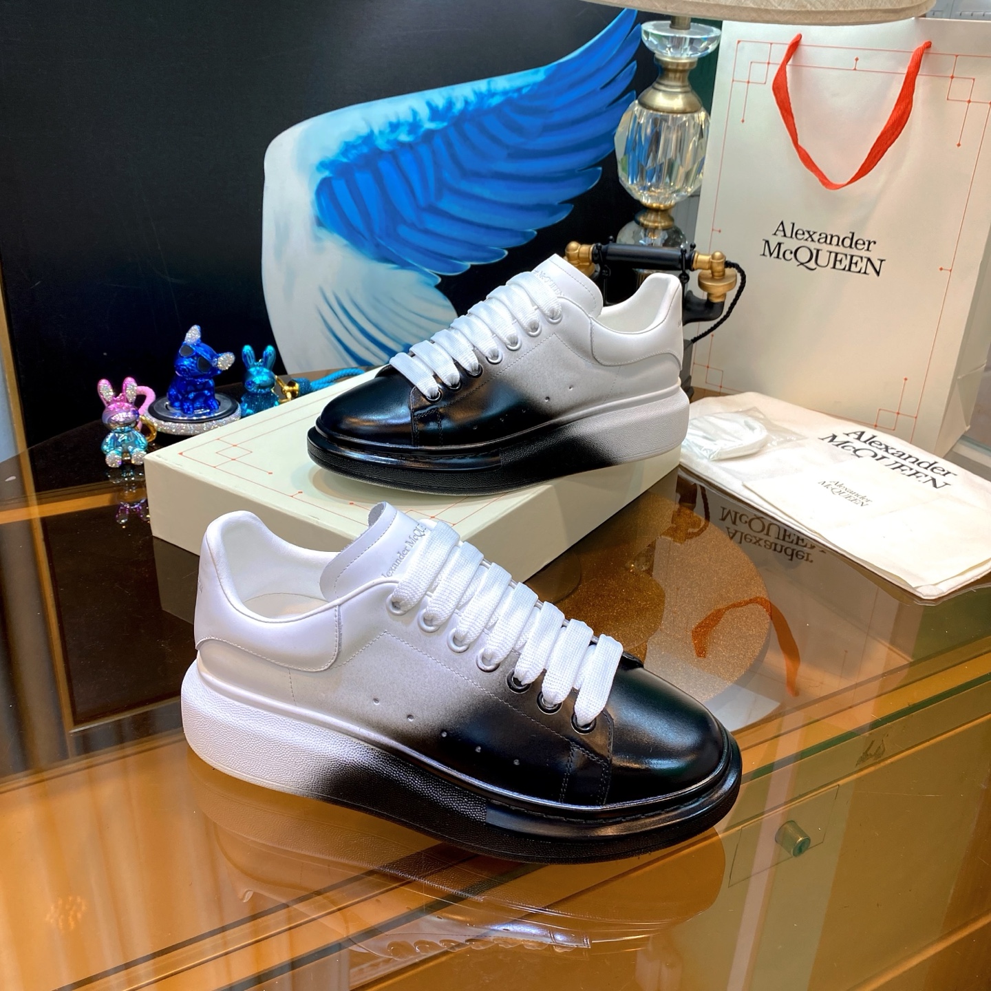McQueen Air Sneakers B/W