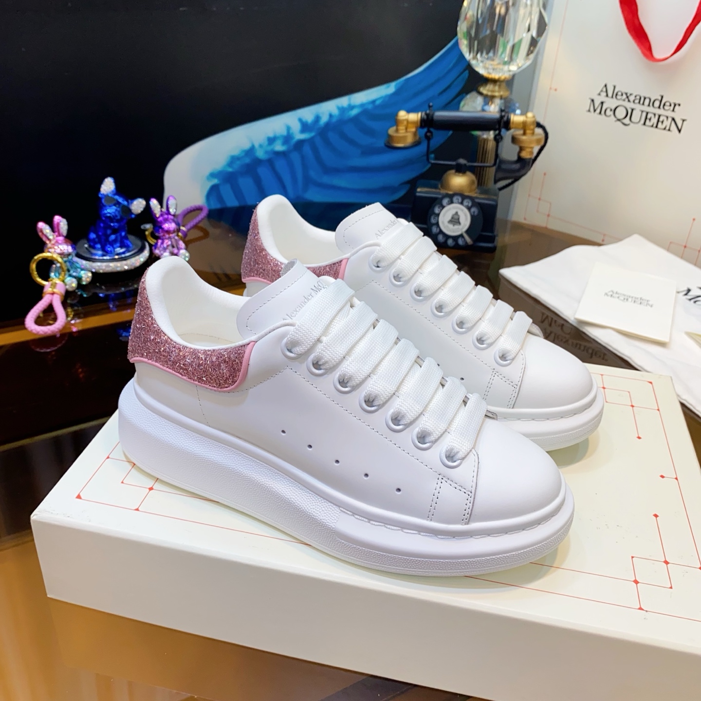 McQueen Sneakers White Pink