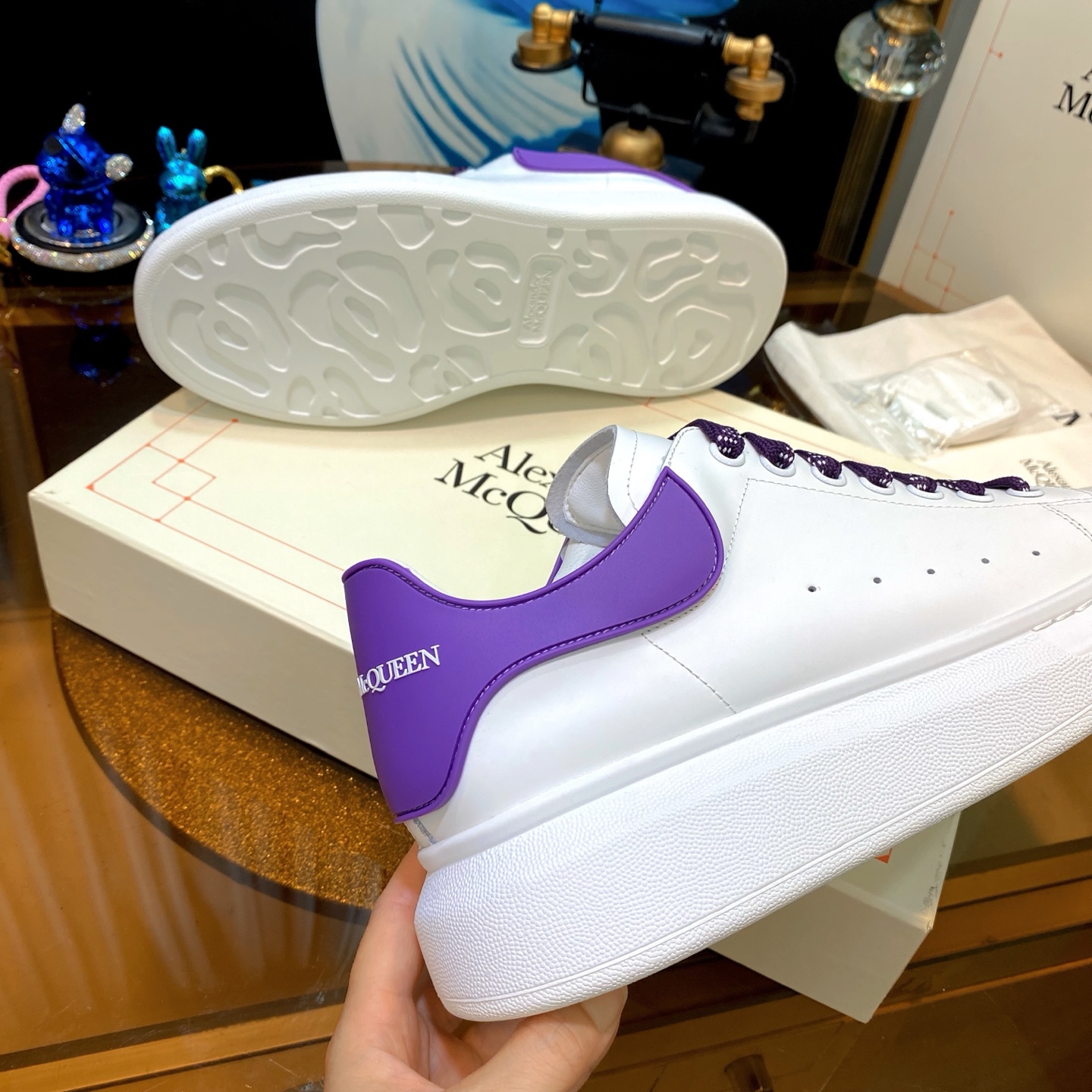 McQueen Sneaker White Purple