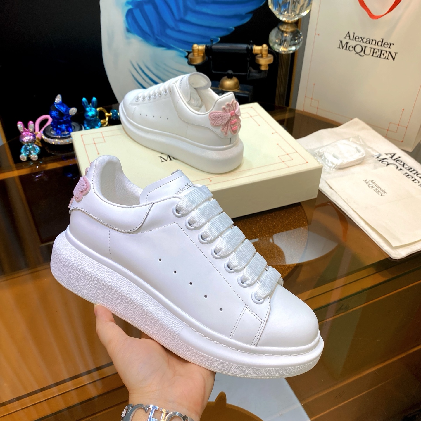 Alexander McQueen Bee White