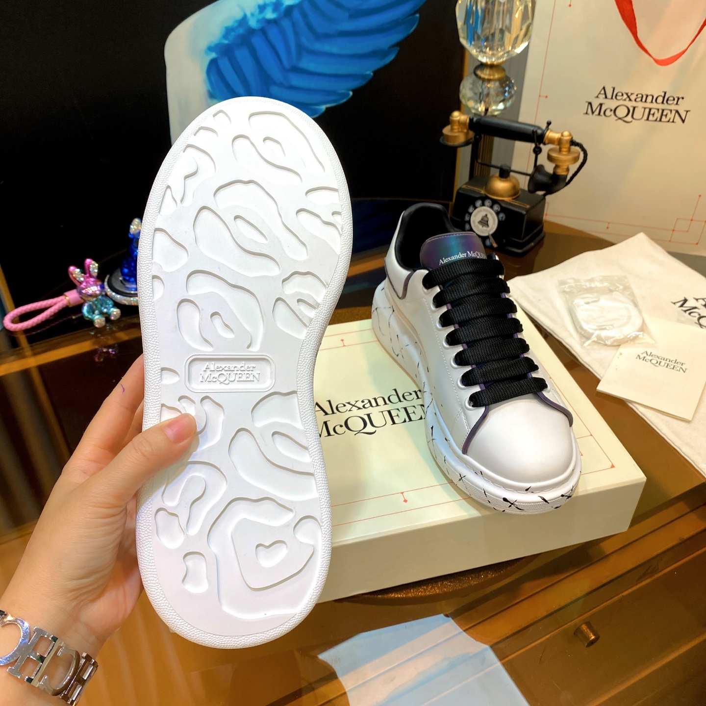 McQueen Chunky Sneakers White
