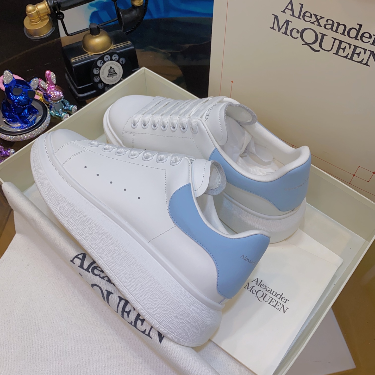 McQueen Sneaker White Blue