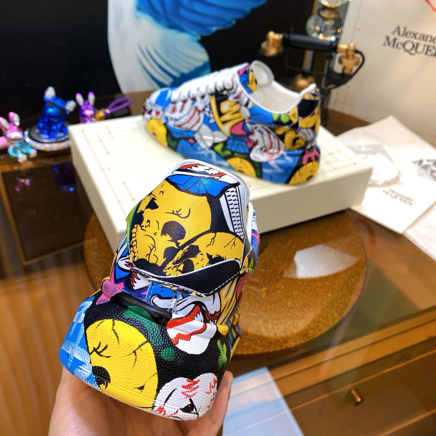 McQueen Graffiti Shoes Multi