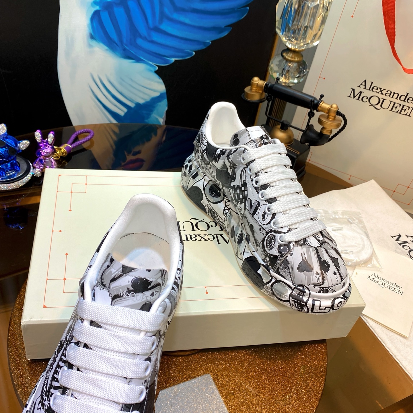 McQueen Art Sneakers B/W