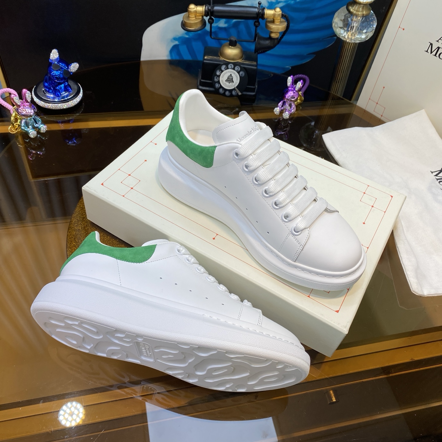 McQueen Sneaker White Green