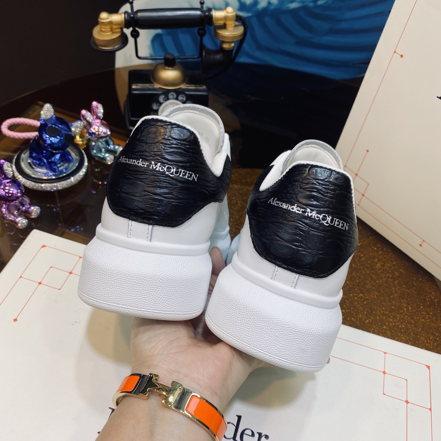 McQueen Sneakers White Black