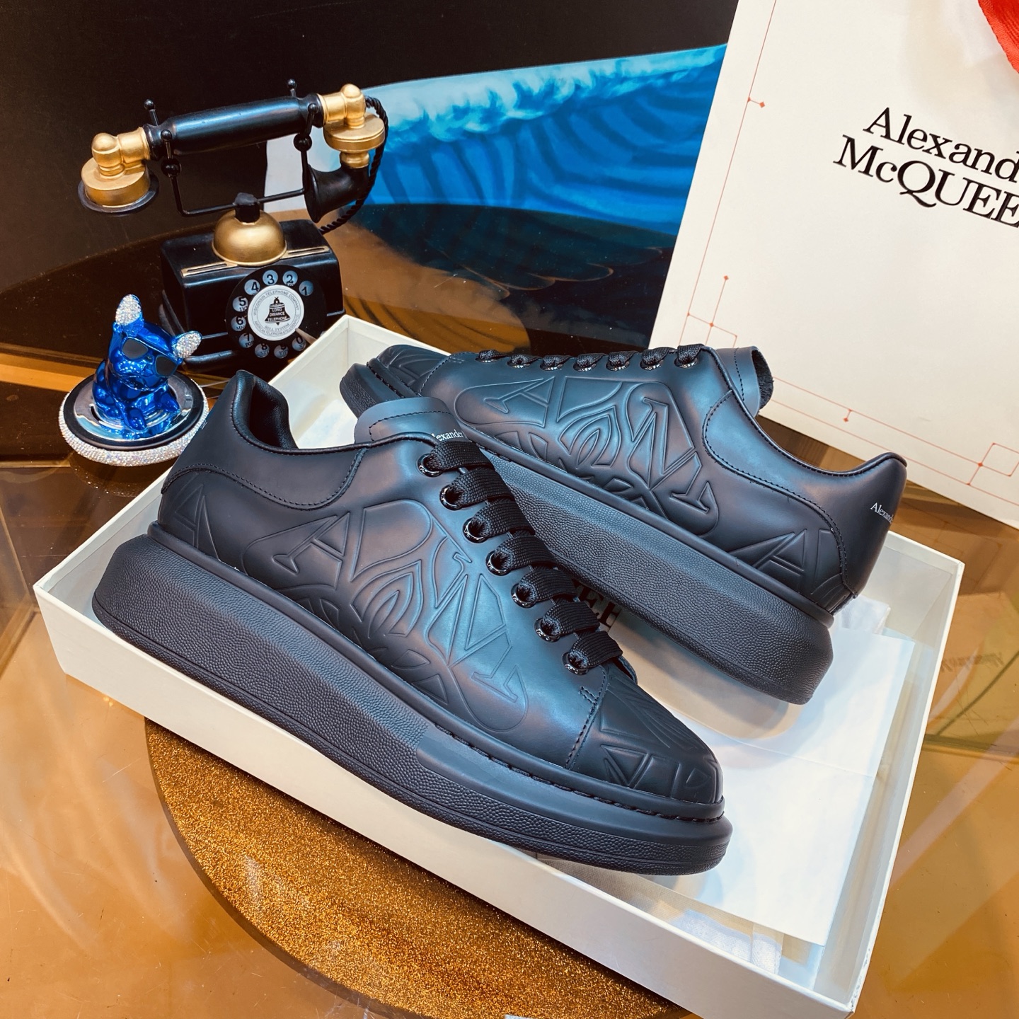 McQueen Chunky Sneakers Black
