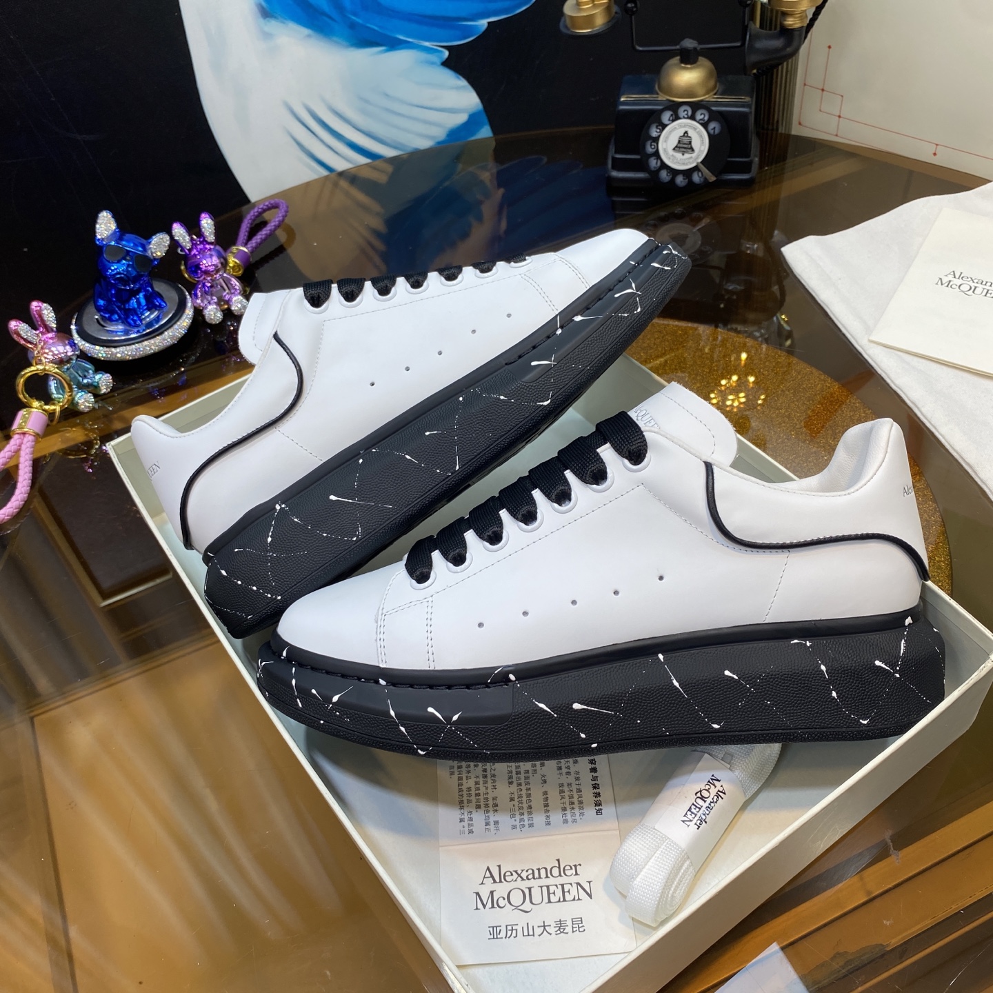 McQueen Shoes White Black