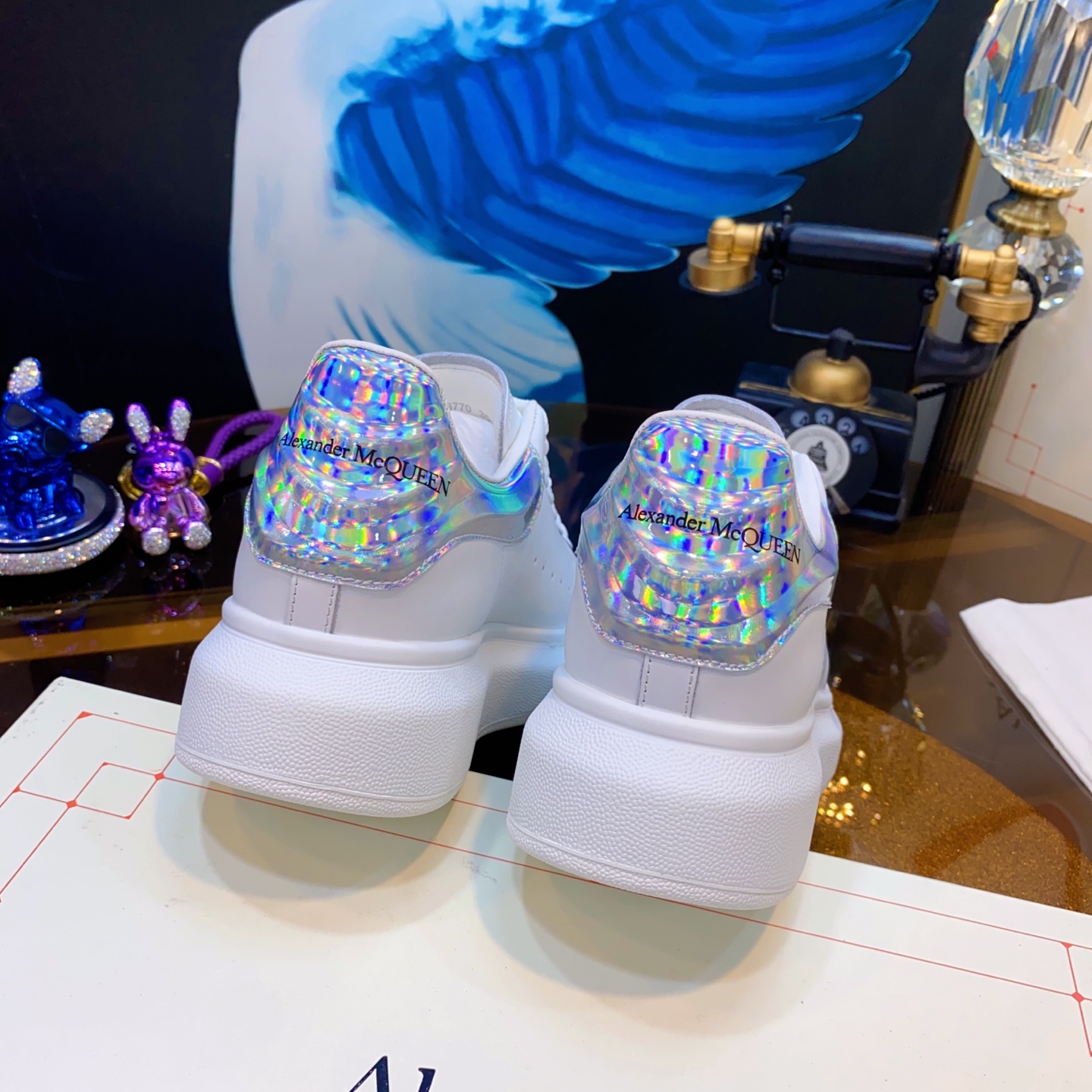 McQueen Holo Sneaker White