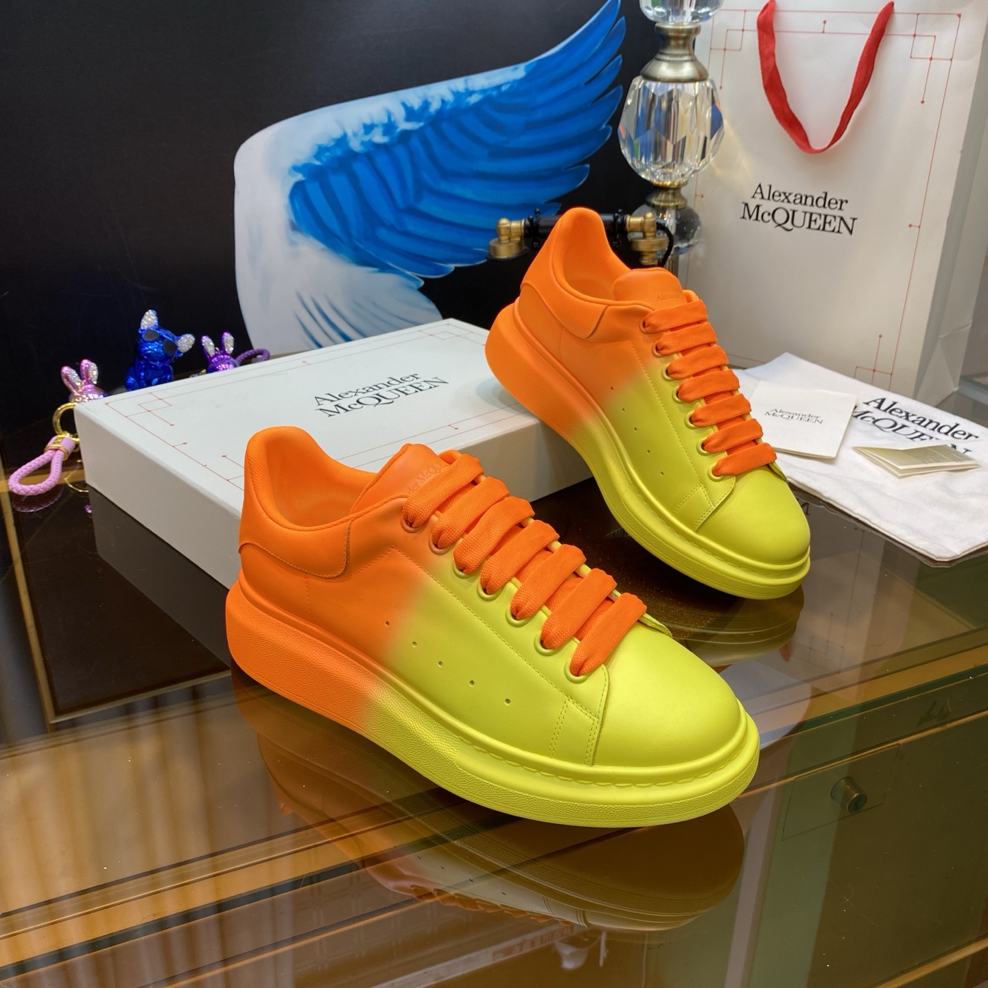 McQueen Sneakers Orange Yellow