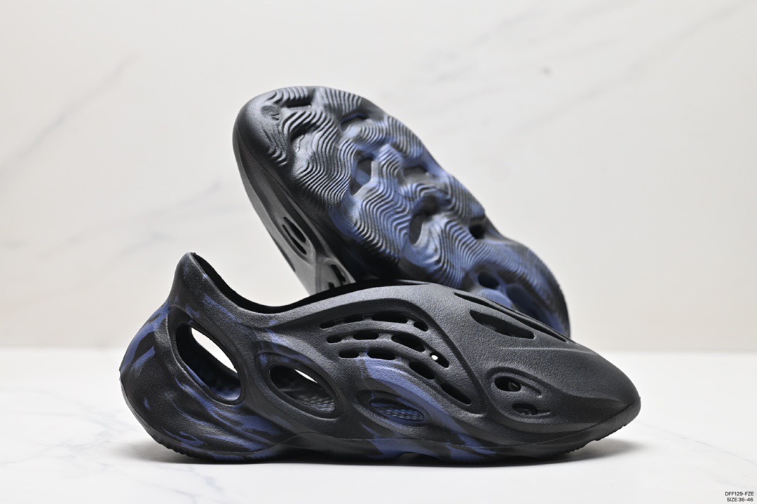Adidas Foam Runner Black Blue