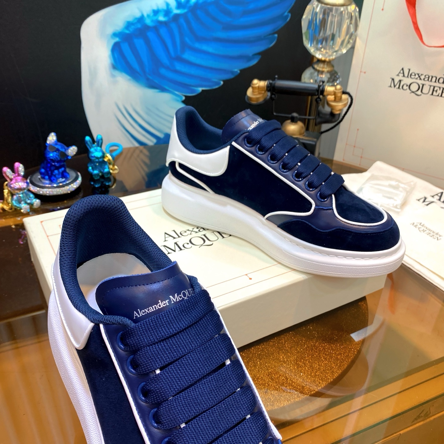 Alexander McQueen Navy Shoes