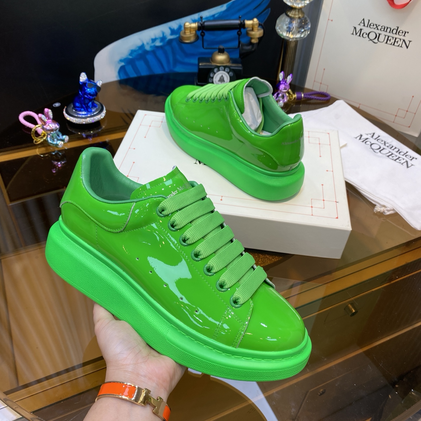 McQueen Platform Sneaker Green
