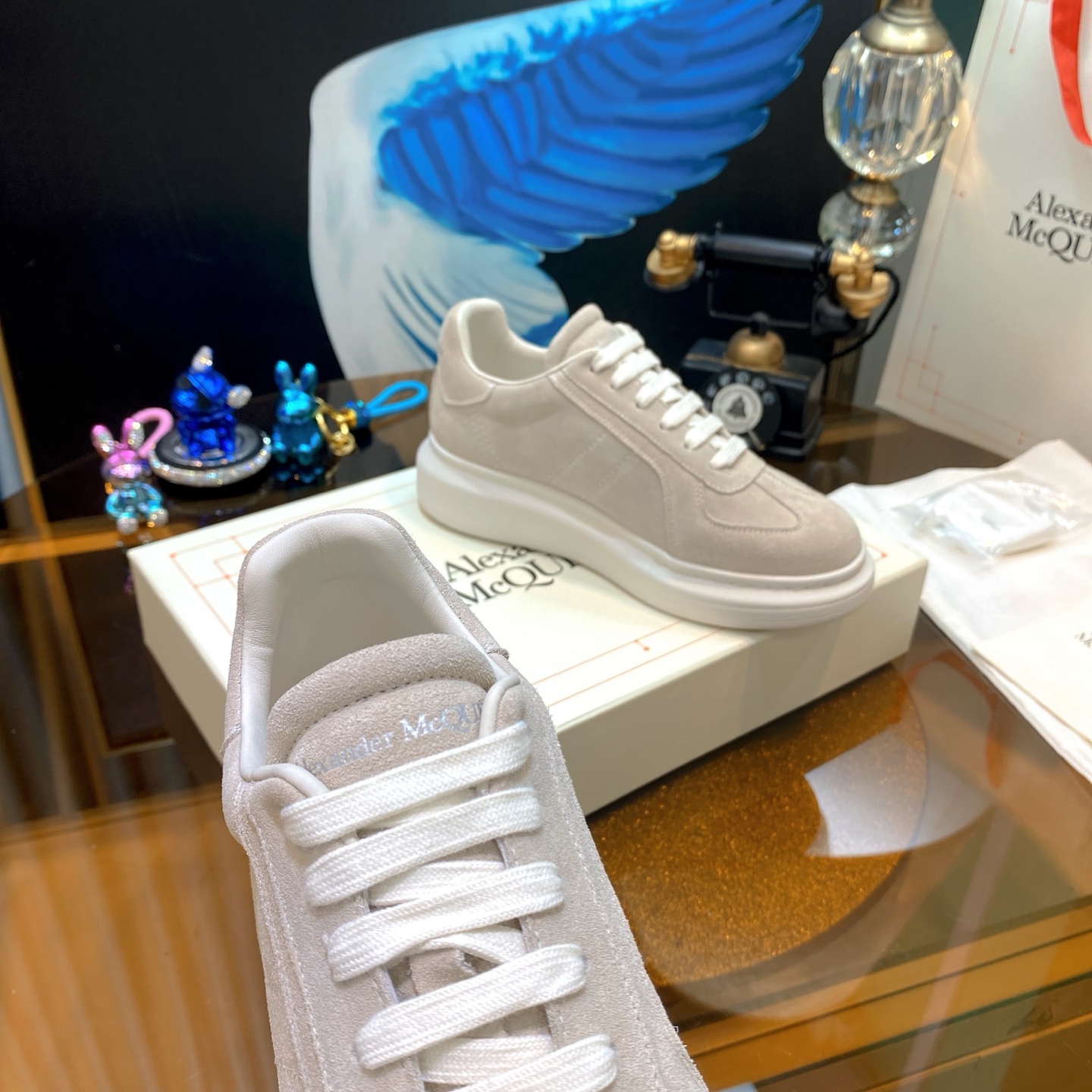Alexander McQueen Suede Beige