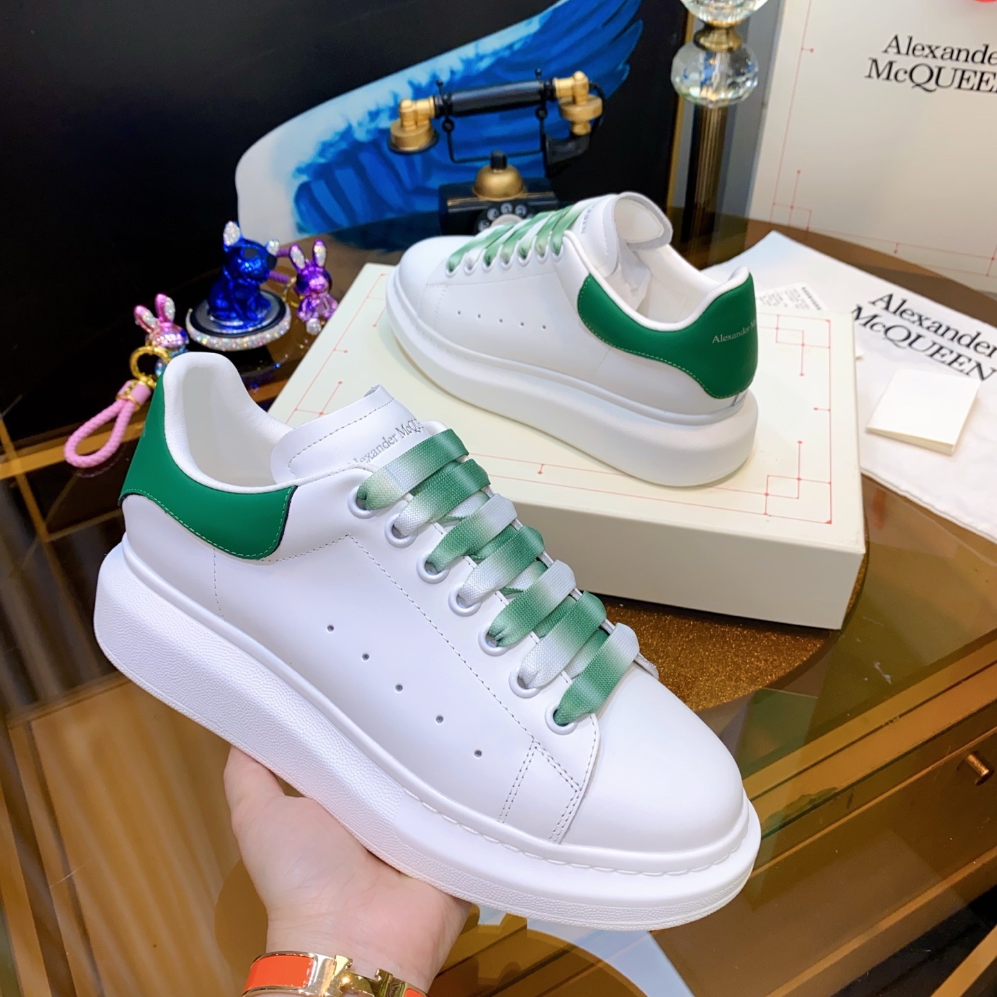 McQueen Platform Sneaker Green