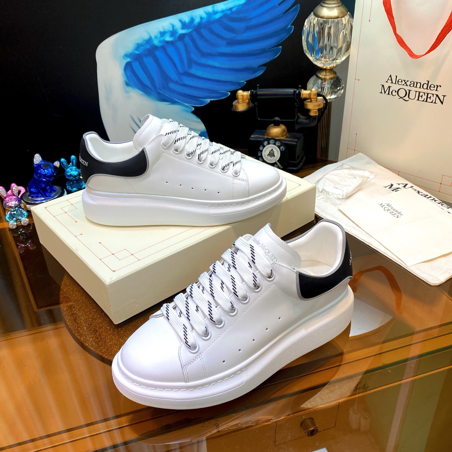 McQueen Platform Shoes White