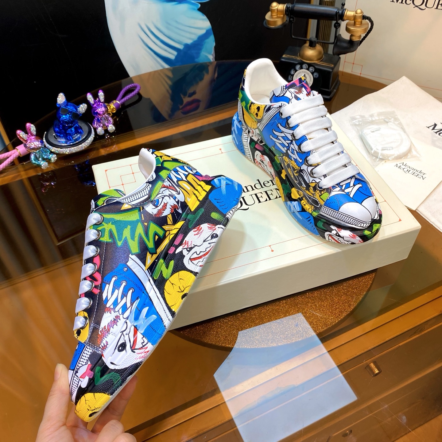 McQueen Graffiti Shoes Multi