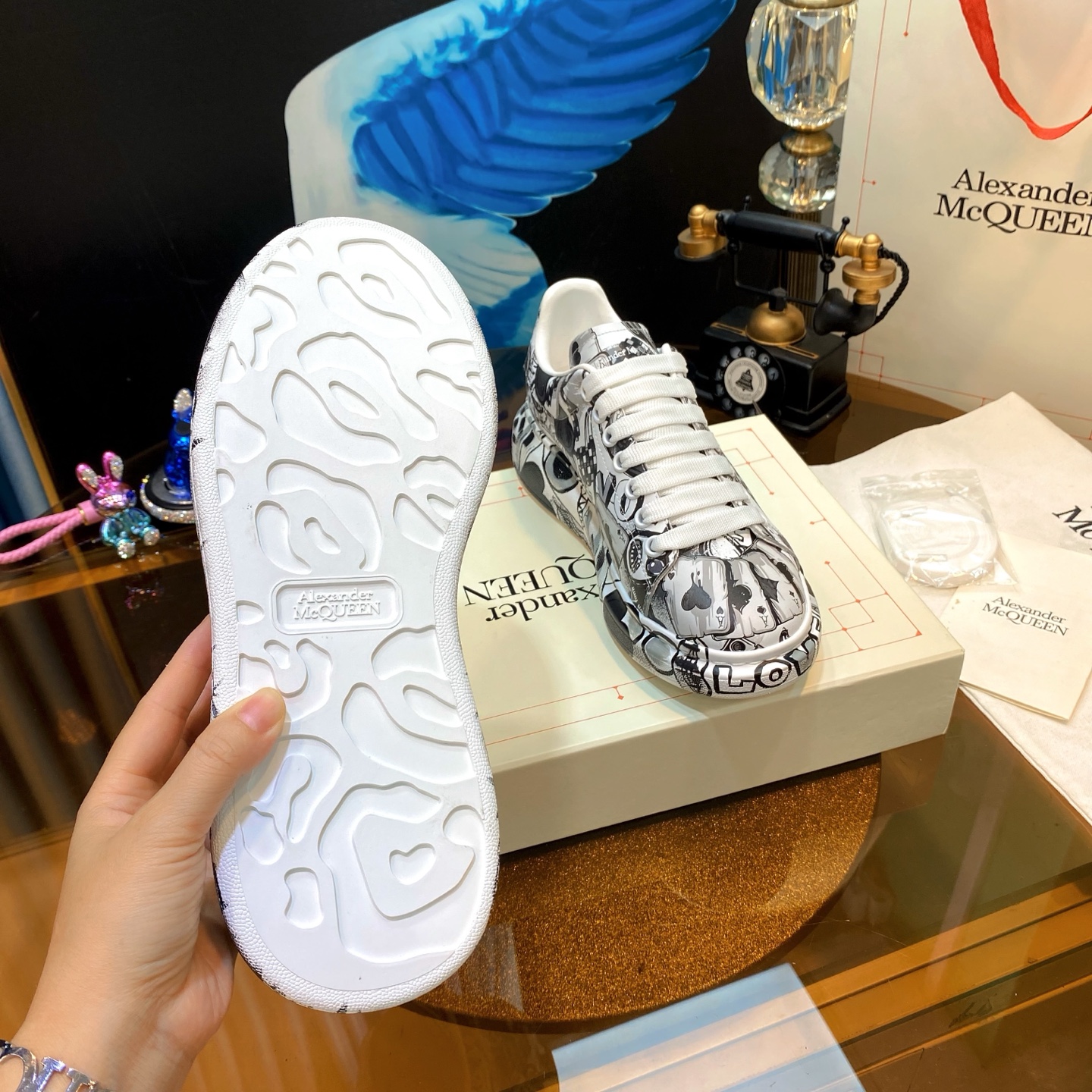 McQueen Art Sneakers B/W
